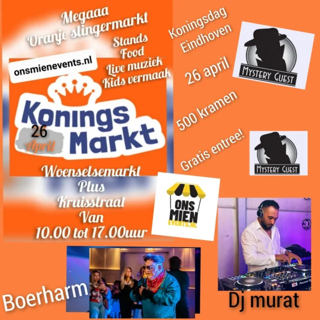 🎉 Koningsdag = Frietdag! 👑🍟

Frietje On Tour is er weer bij op 3 knalfeesten op 26 april! Kom genieten van goudgele frietjes en feest mee op de gezelligste locaties van Brabant:

📍 Eindhoven – Woenselsemarkt & Kruisstraat
🧡 500 kramen, muziek van DJ Murat & Mystery Guests, kids vermaak én natuurlijk onze frietwagen!
🕙 10.00 - 17.00 uur | Gratis entree!

📍 Best – Centrum
🎧 DJ Aart, kindershows met Jeth & JaJaJoepie, vrijmarkt, defilé en natuurlijk... frietjes!
👑 Oranjespelen, familietheater en feest voor jong & oud!

📍 Waalre – Bij Keeman
🍊 Niks plannen? Gewoon naar Keeman! Relaxte sfeer, gezelligheid en een heerlijke puntzak friet erbij!

👇 Laat in de reacties weten waar jij ons tegenkomt, en tag je fritesmaatje!

#koningsdag2025 #frietjeontour #eindhoven #Best #waalre #fritesfeest #oranjeboven #koningsdagsnack